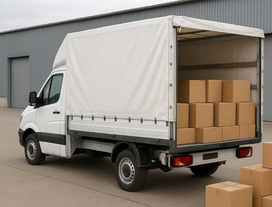 Furgon Ponyvás teherautó